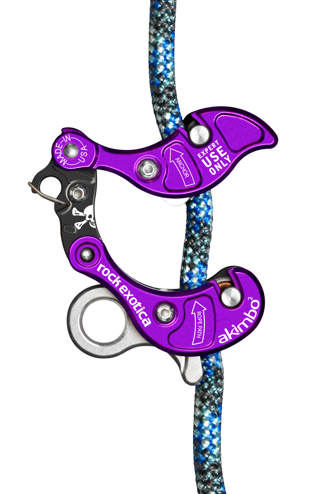 Rock Exotica Akimbo² RG81 am Seil – Anwendungsansicht