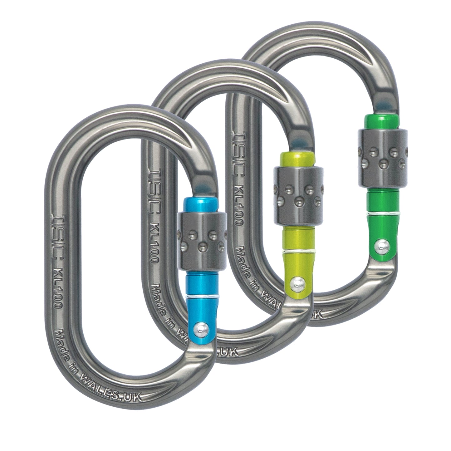 Ovaler Zubehörkarabiner – gerader Schnapper – 9 kN