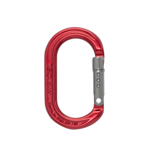 Ovaler Zubehörkarabiner – gerader Schnapper – 9 kN