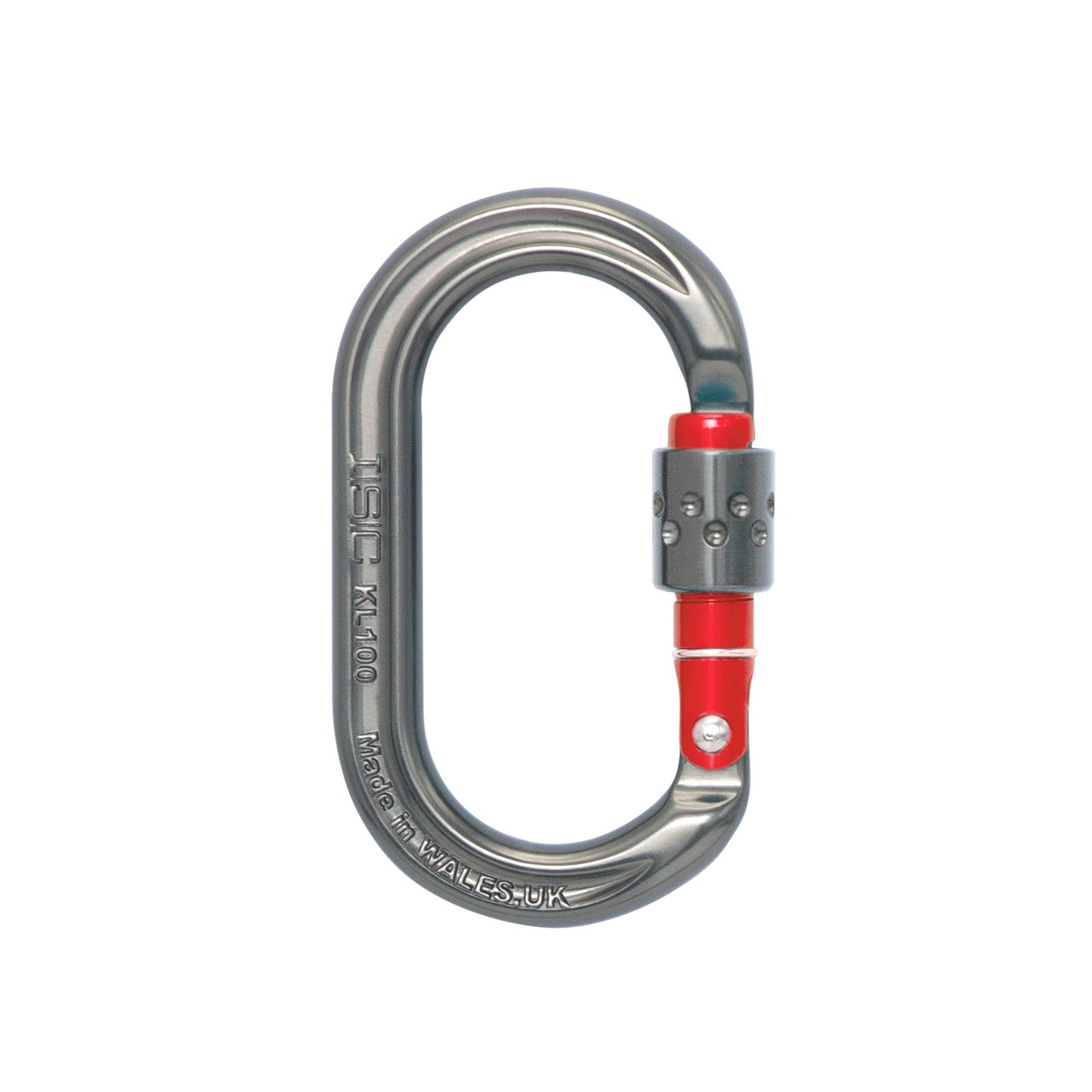 Ovaler Zubehörkarabiner – gerader Schnapper – 9 kN
