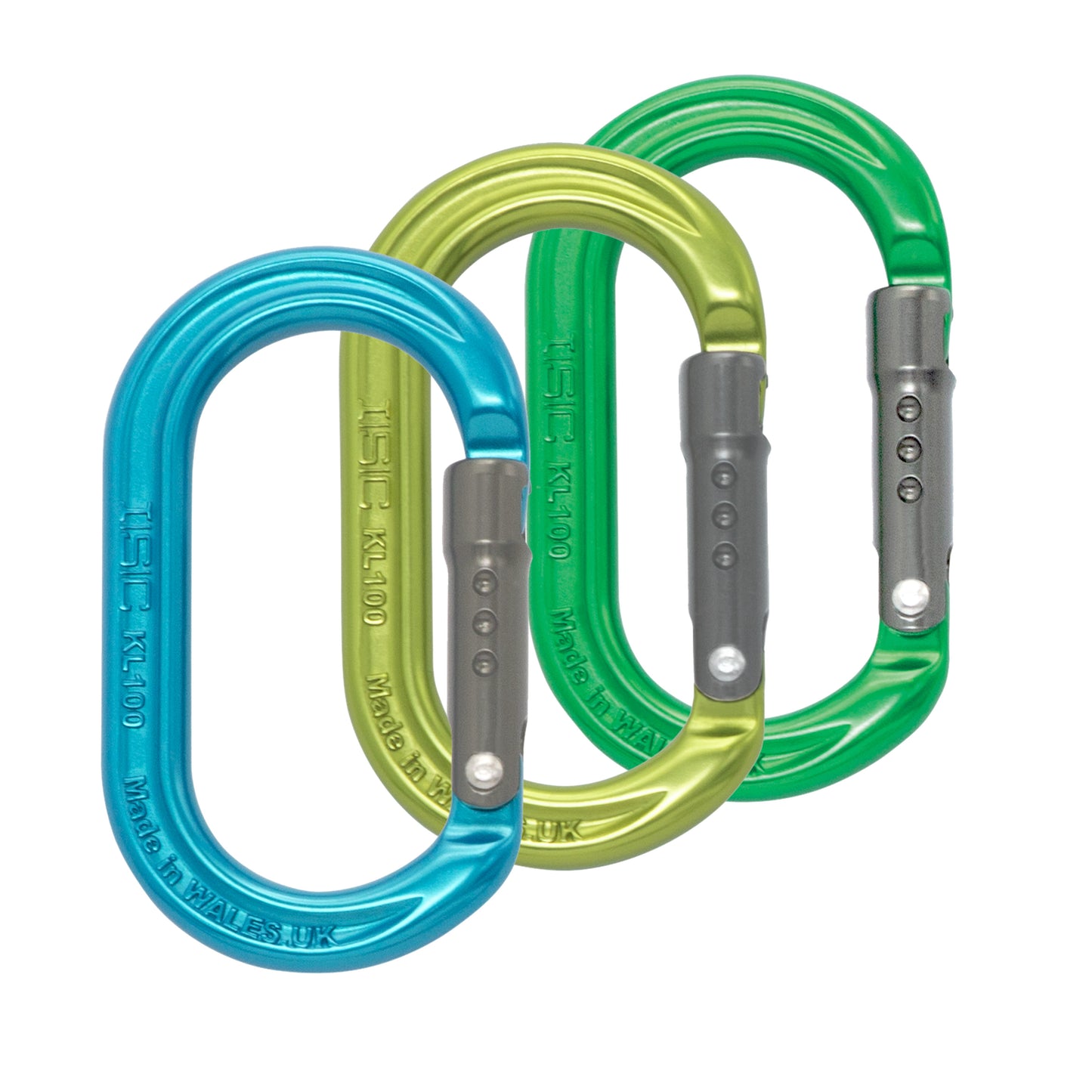 Ovaler Zubehörkarabiner – gerader Schnapper – 9 kN
