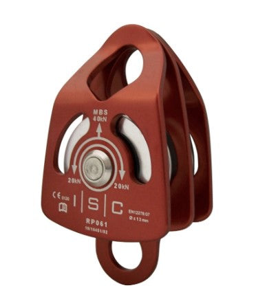 Prusik - Kleine Doppelrolle mit Riemenscheibe - 40 kN