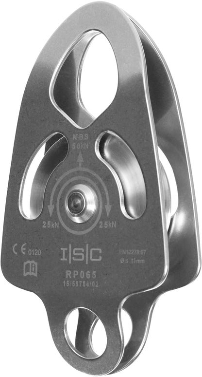Prusikrolle – mittlere Einzelrolle mit Riemenscheibe – 50 kN