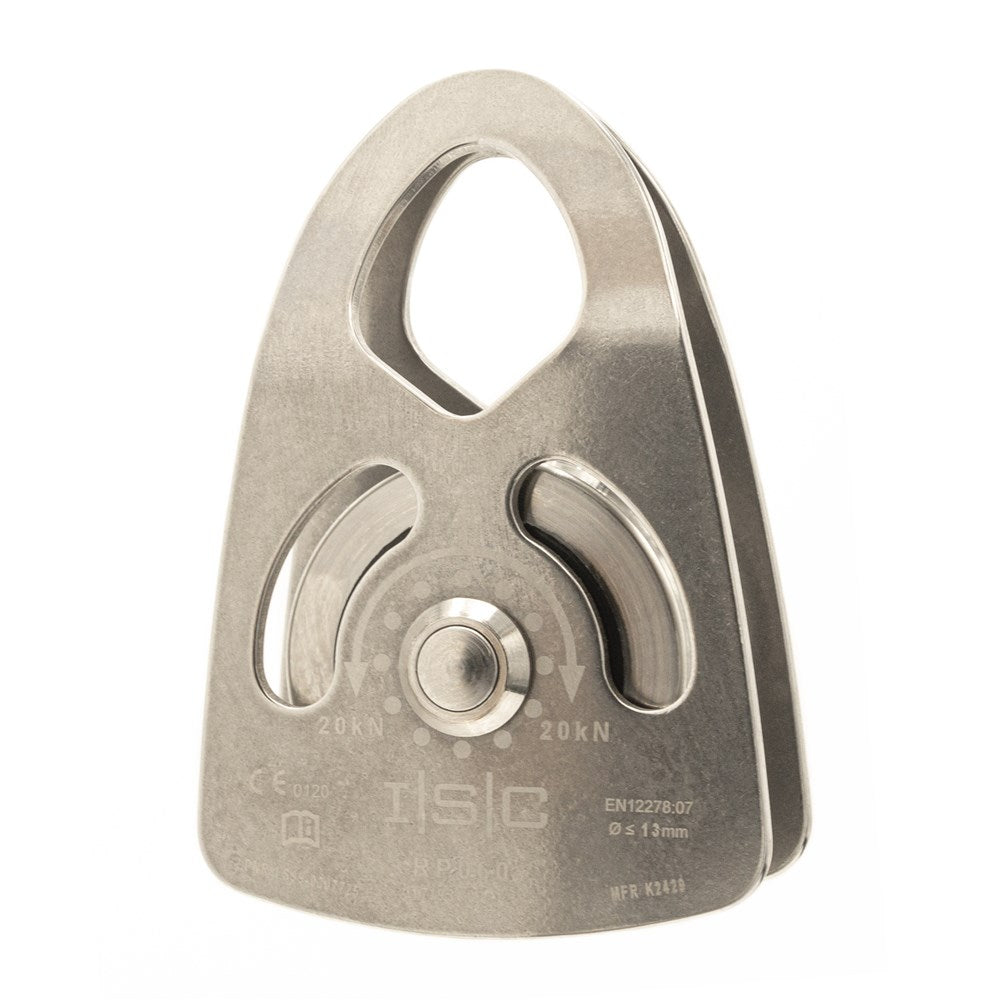 ISC RP060 kleine Prusik-Einzelrolle aus Edelstahl
